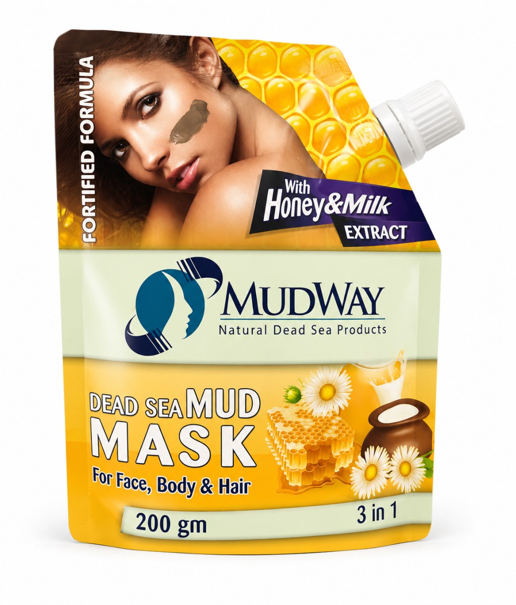 Dead Sea Mud Mask with Honey & Milk Extract – 3 in 1