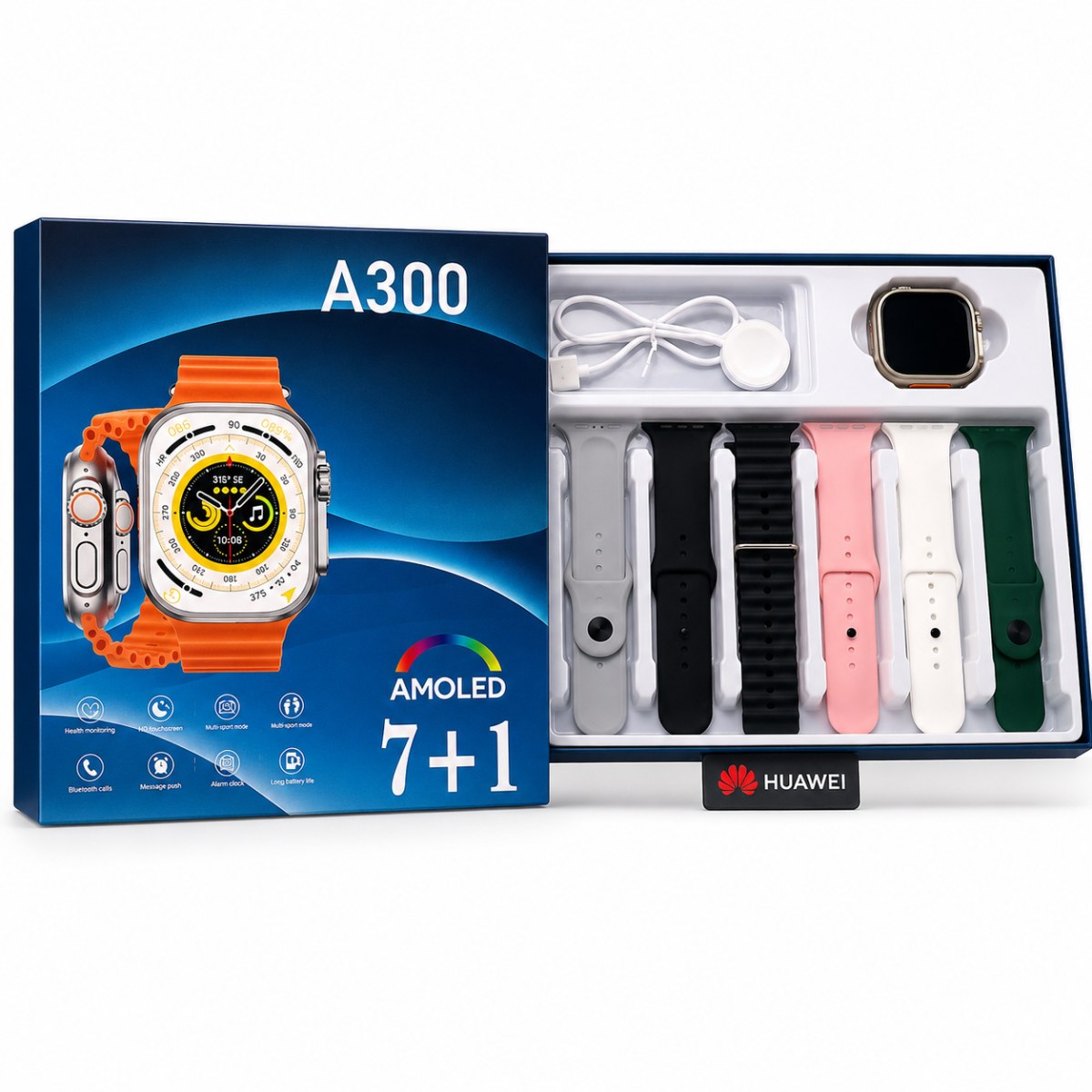 A300 AMOLED Smart Watch 7+1 Set