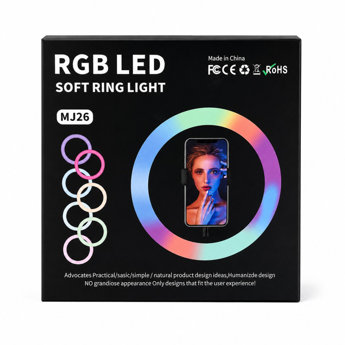 MJ26 RGB LED Soft Ring Light