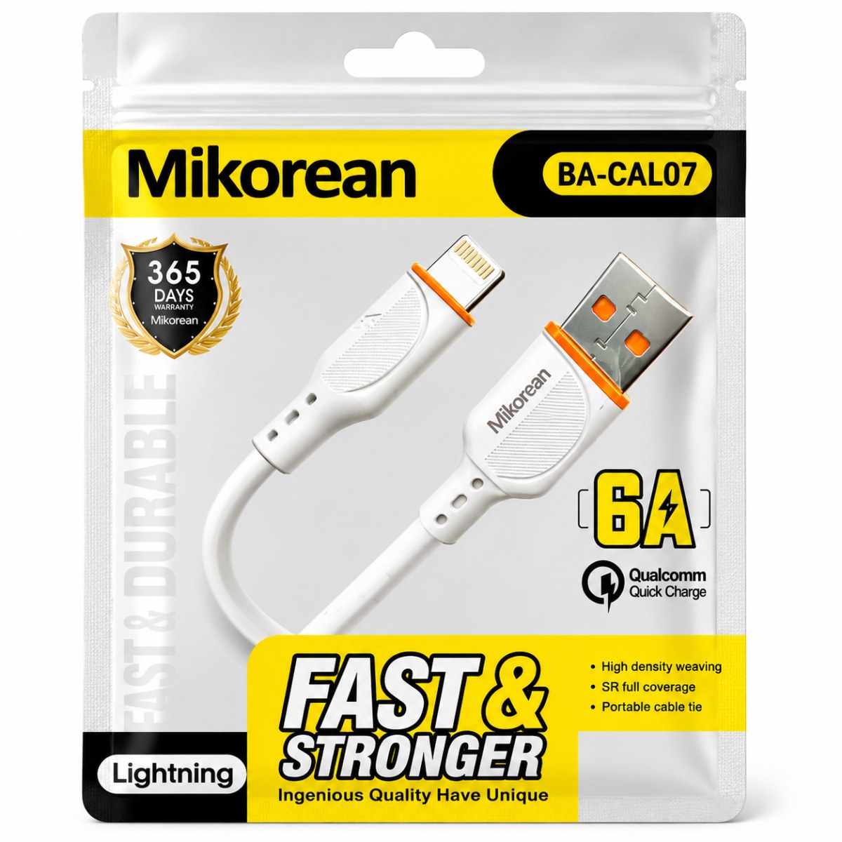 Mikorean BA-CAL07 6A Lightning Fast Charging Cable