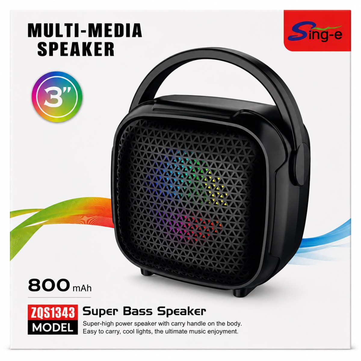 ZQS1343 Super Bass Portable Bluetooth Speaker